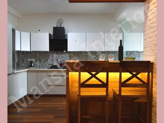 Luxury 3 BHK home interior in Bangalore!, Mansha Interior Mansha Interior Cocinas de estilo moderno