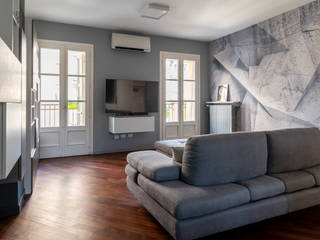 Ristrutturazione appartamento 100 mq a Pista Vecchia, Alessandria, Facile Ristrutturare Facile Ristrutturare Living room