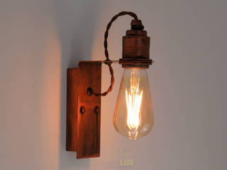 Applique da parete in stile industrial vintage country rustico, diamantlux lightingdesign diamantlux lightingdesign Huizen