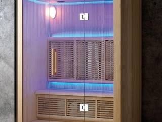 Sauna infrarossi 4 posti 170x105 con cromoterapia e funzione bluetooth, Bagno Italia Bagno Italia Ванна кімната Дерево Дерев'яні