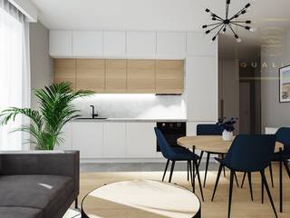 Metamorfoza mieszkania pod Flip, Qualita Interno Qualita Interno Modern Living Room