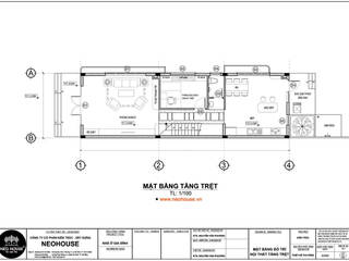 Tổng hợp những mẫu thiết kế nhà ống 2 tầng 5x20m có bản vẽ chi tiết, NEOHouse NEOHouse