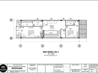 Tổng hợp những mẫu thiết kế nhà ống 2 tầng 5x20m có bản vẽ chi tiết, NEOHouse NEOHouse