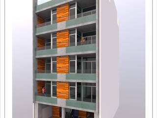 Proyecto de Construcción de Planta Baja y 4 Pisos en Junín, Arbues I Plana arquitectos Arbues I Plana arquitectos Condominio