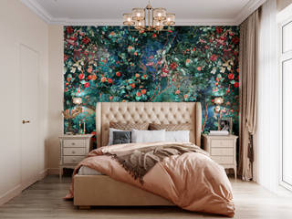 Спальня с розами, DesignNika DesignNika Habitaciones de estilo clásico