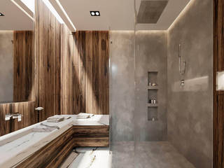 Casas en venta en Club de Golf Santa Anita, Tlajomulco de Zuñiga, Rebora Arquitectos Rebora Arquitectos Modern bathroom Marble