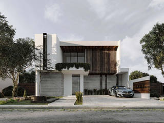 Casas en venta en Villa Magna, Zapopan, Jalisco., Rebora Arquitectos Rebora Arquitectos Rumah keluarga besar Beton