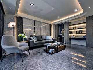 嘉義實品屋, 大也設計工程有限公司 Dal DesignGroup 大也設計工程有限公司 Dal DesignGroup Modern Living Room