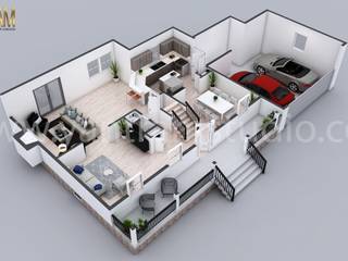 Residential 3D Floor Plan Design by 3d Architectural Design Studio, Dallas - Texas, Yantram Animation Studio Corporation Yantram Animation Studio Corporation