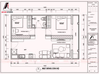 Thiết kế nội thất căn hộ 55m2 tại chung cư An Bình Plaza, Nội Thất An Lộc Nội Thất An Lộc