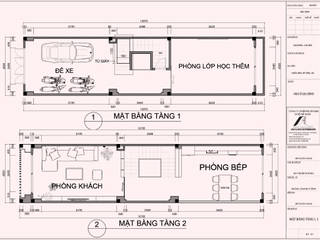Thiết kế nội thất nhà phố 5 tầng tại Thiên Hiền, Mỹ Đình, Hà Nội, Nội Thất An Lộc: hiện đại by Nội Thất An Lộc, Hiện đại