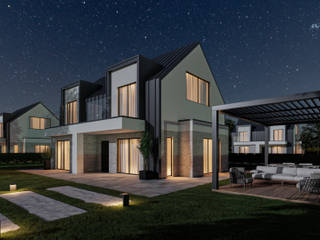 Render esterni, Stefania Borali Stefania Borali Detached home Aluminium/Zinc