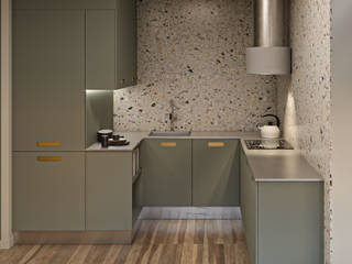 Render interni - Loft, Stefania Borali Stefania Borali Petites cuisines