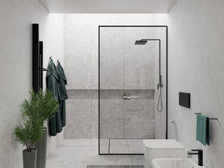 Bagno - Moderno, Stefania Borali Stefania Borali 미니멀리스트 욕실