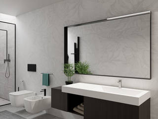 Bagno - Moderno, Stefania Borali Stefania Borali 미니멀리스트 욕실