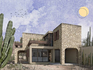 Suculenta House, Lucio Karras Arquitectura Lucio Karras Arquitectura Casas de campo Pedra