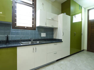 Home interiors installed by Magnon Interiors at a home at Vakil Villa , Magnon Interiors Magnon Interiors Built-in kitchens