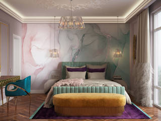 Valeria Mikheevas glamouröses Schlafzimmerprojekt, Essential Home Essential Home Moderne Schlafzimmer