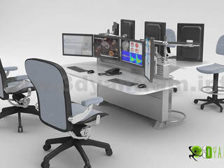 Office furniture design of 3d Product visualization services by architectural modelling services, Los Angeles - California, Yantram Animation Studio Corporation Yantram Animation Studio Corporation مساحات تجارية