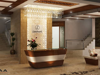 Hotel - Landmark (Gwalior), H S AHUJA & ASSOCIATES H S AHUJA & ASSOCIATES Corredores, halls e escadas modernos