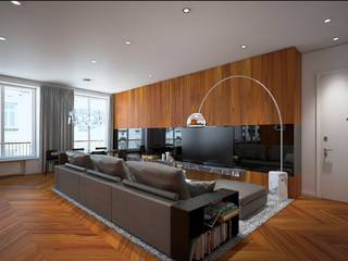 APPARTAMENTO A MILANO_01, Arch+ Studio Arch+ Studio Moderne Wohnzimmer