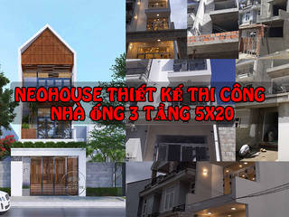 Tuyển chọn những mẫu thiết kế nhà ống đẹp 3 tầng 5x20m kèm bản vẽ chi tiết, NEOHouse NEOHouse