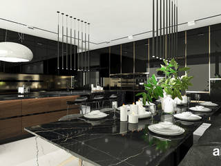 TIMELESS QUALITY | Luksusowa kuchnia z jadalnią, ARTDESIGN architektura wnętrz ARTDESIGN architektura wnętrz ห้องครัว