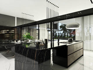 TIMELESS QUALITY | Luksusowa kuchnia z jadalnią, ARTDESIGN architektura wnętrz ARTDESIGN architektura wnętrz Dapur Modern