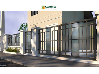 Camella Tanza - Fence Design, ESLA Design and Build PH ESLA Design and Build PH Modern home Iron/Steel