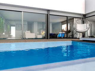 Villa sul Lago di Como, mcp-render mcp-render Infinity pool Transparent