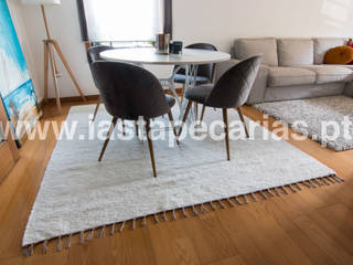 Casa Particular, Lavra, IAS Tapeçarias IAS Tapeçarias Rustic style dining room Textile Amber/Gold