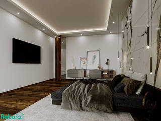 Residencia perfecta para ti en Valle Real, Zapopan, Jalisco , Rebora Arquitectos Rebora Arquitectos Modern style bedroom Marble