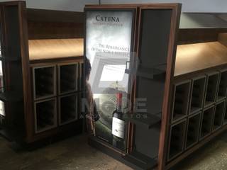 MUEBLE PARA EXHIBICIÓN DE VINOS, MODE ARQUITECTOS SAS MODE ARQUITECTOS SAS Ticari alanlar Ahşap Ahşap rengi