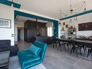 Ristrutturazione appartamento di 97 mq a Oneglia, Imperia, Facile Ristrutturare Facile Ristrutturare Living room