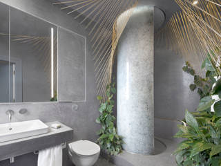 Magna , Granitrans Granitrans Salle de bain moderne Verre Blanc