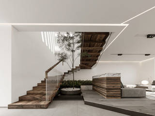 Casas en venta en Colinas de San Javier, Zapopan, Jalisco, Rebora Arquitectos Rebora Arquitectos Stairs Wood White