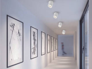 Spoty, reflektory i systemy oświetlenia szynowego, Szukam Lampy Szukam Lampy Modern corridor, hallway & stairs Aluminium/Zinc