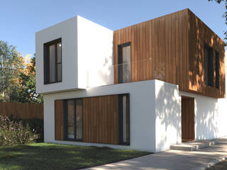 Vivienda modular Delta Atlántida HOMES, Grupo RIOFRIO arquitectos Grupo RIOFRIO arquitectos Casas prefabricadas Hormigón