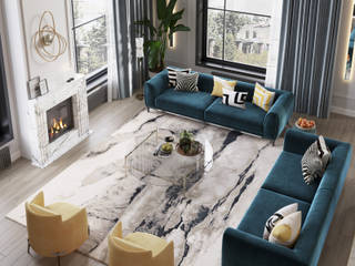 #homepaletskikh, Rubleva Design Rubleva Design Living room