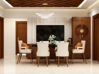 Contemporary Apartment Interiors, Milav Design Milav Design Столовая комната в стиле модерн