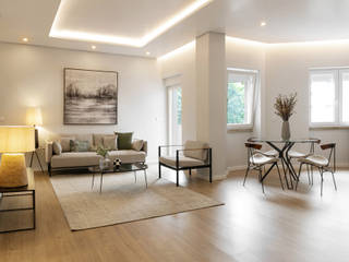 Sampaio Bruno, Hoost - Home Staging Hoost - Home Staging 现代客厅設計點子、靈感 & 圖片