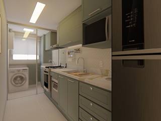 Apartamento na Serra, Nesta Espaços Extraordinários Nesta Espaços Extraordinários Small kitchens