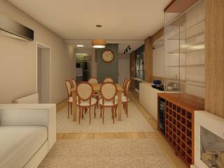 Apartamento na Serra, Nesta Espaços Extraordinários Nesta Espaços Extraordinários Modern dining room