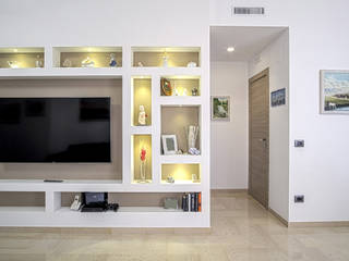 casa P&M, Rosa Gorgoglione Architetto Rosa Gorgoglione Architetto Modern living room