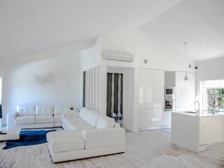 Casa em Melides, CB|arq CB|arq Living room Leather White Sofas & armchairs