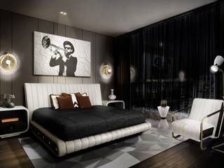 Bedroom Essential Home Moderne Schlafzimmer Modern, Design, decor, luxury, decoration, craftsmanship, handmade, handcrafted, inspiration, sophisticated, details, chic, exclusive, interior design, mid-century style, contemporary, high-end, furniture, bedroom, bed