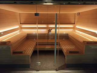 sauna Madrid, Arte-spa Arte-spa Espacios comerciales Madera Acabado en madera