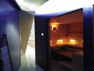 Sauna y baño de vapor Madrid, Arte-spa Arte-spa 桑拿 木頭 Wood effect