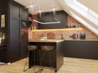 Apartament Perspektywa, atoato atoato 現代廚房設計點子、靈感&圖片