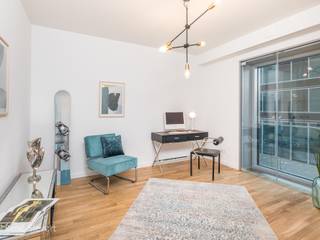 Luxus-Appartementwohnung im Hamburger Hafenbereich, wohnhelden Home Staging wohnhelden Home Staging Study/office